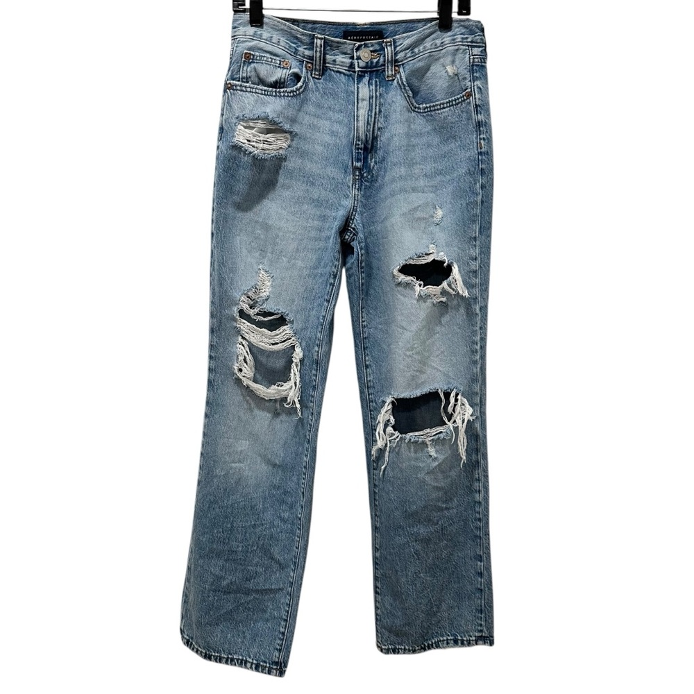 Aeropostale‎ Skater jeans, light wash, distressed, waist 29"
